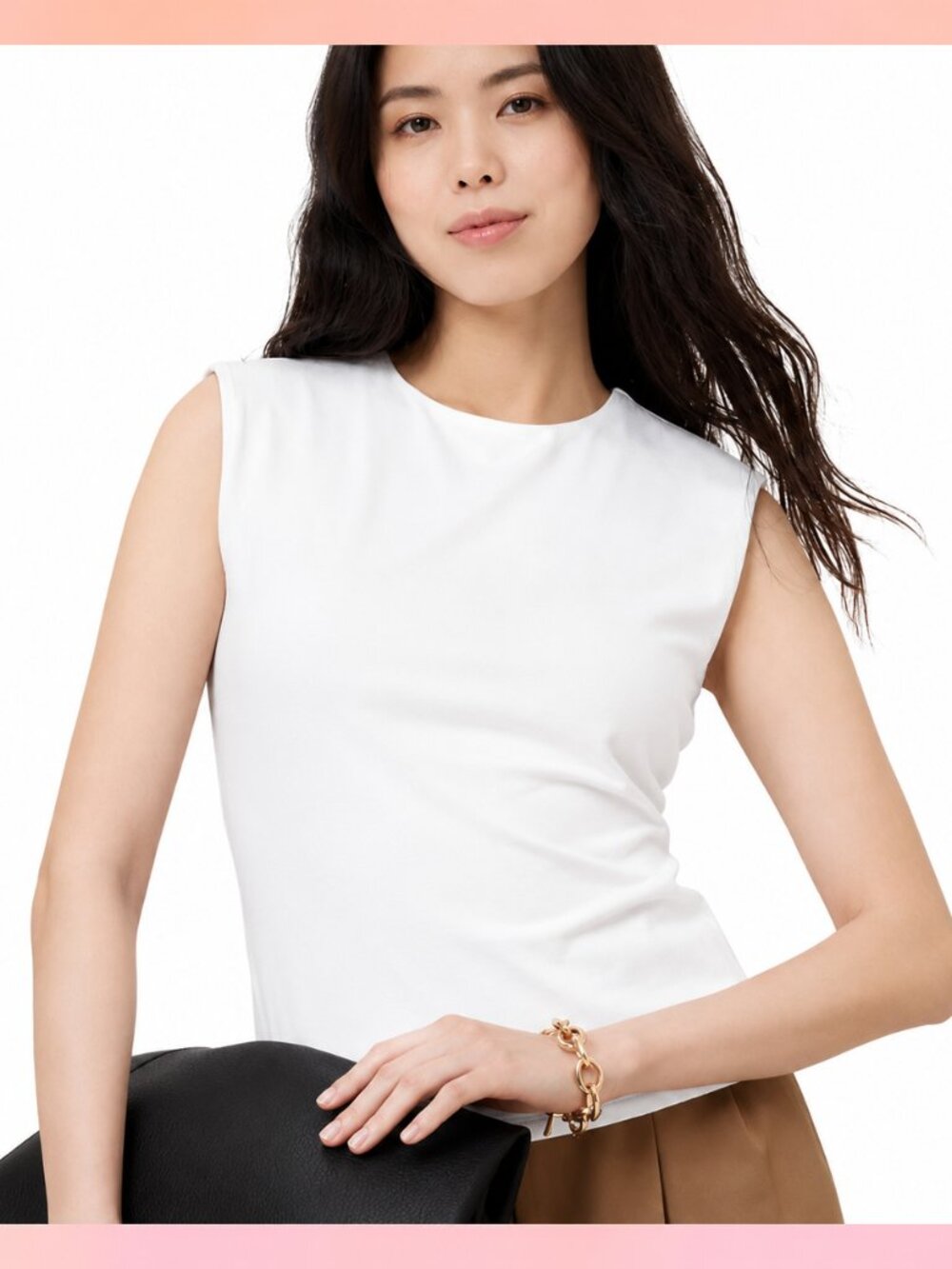 Sleek White Sleeveless Top – Timeless & Versatile